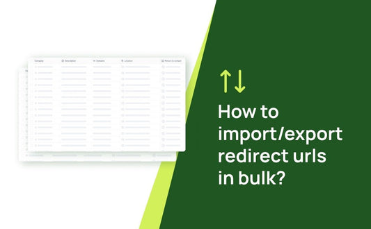How to import_export redirect urls in bulk