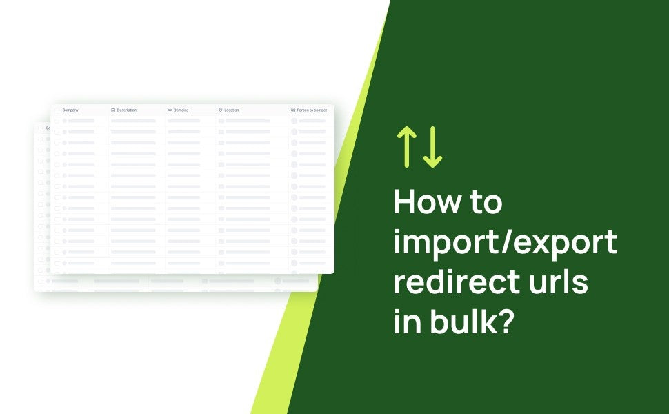 How to import_export redirect urls in bulk
