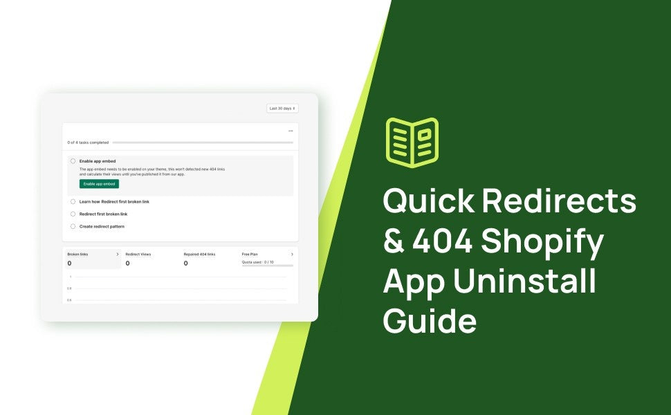 Quick Redirects & 404 Shopify App Uninstall Guide